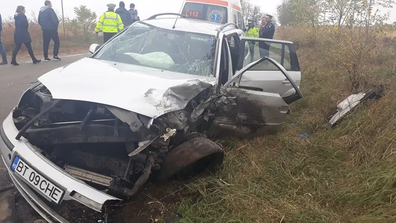 Polițiștii l-au reținut pe șoferul care a provocat accidentul de la Darabani