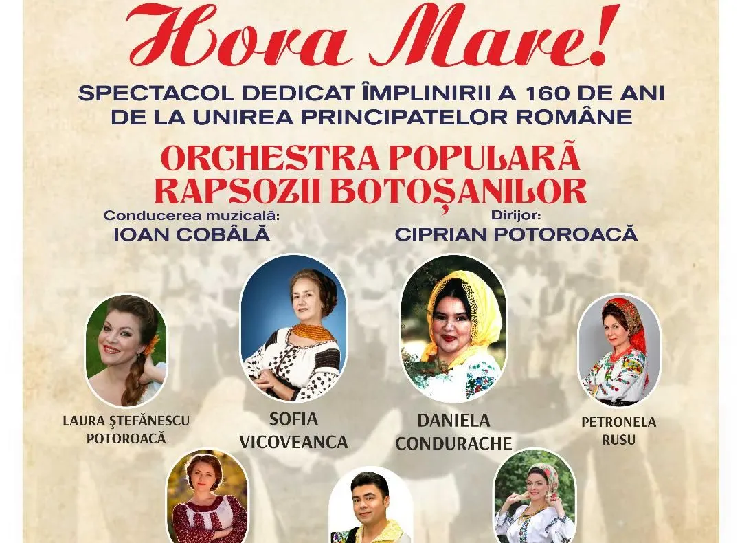 Spectacol de Ziua Unirii cu Rapsozii Botoșanilor