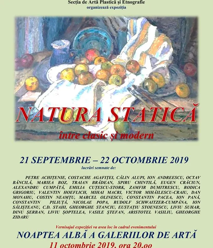 Expoziție la Galeriile de Artă Ștefan Luchian