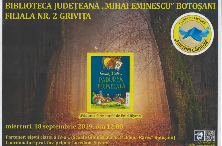 Club de lectură organizat de Biblioteca Județeană