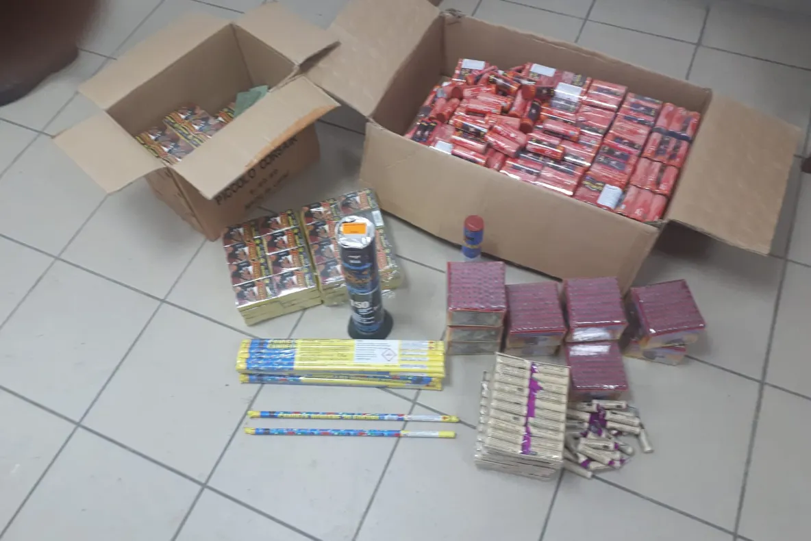 Captură de obiecte pirotehnice cu câteva ore înaintea Revelionului
