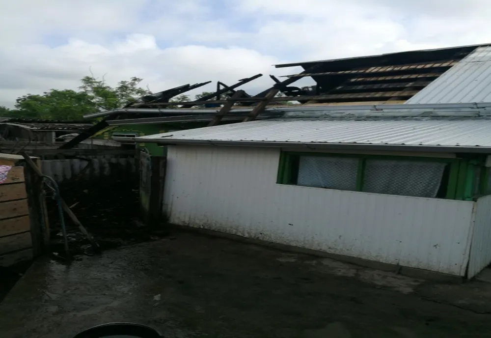 Adăpost de animale distrus într-un incendiu