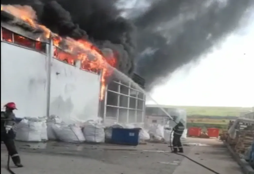 O fermă din Frumușica a fost incendiată! Pagube uriașe