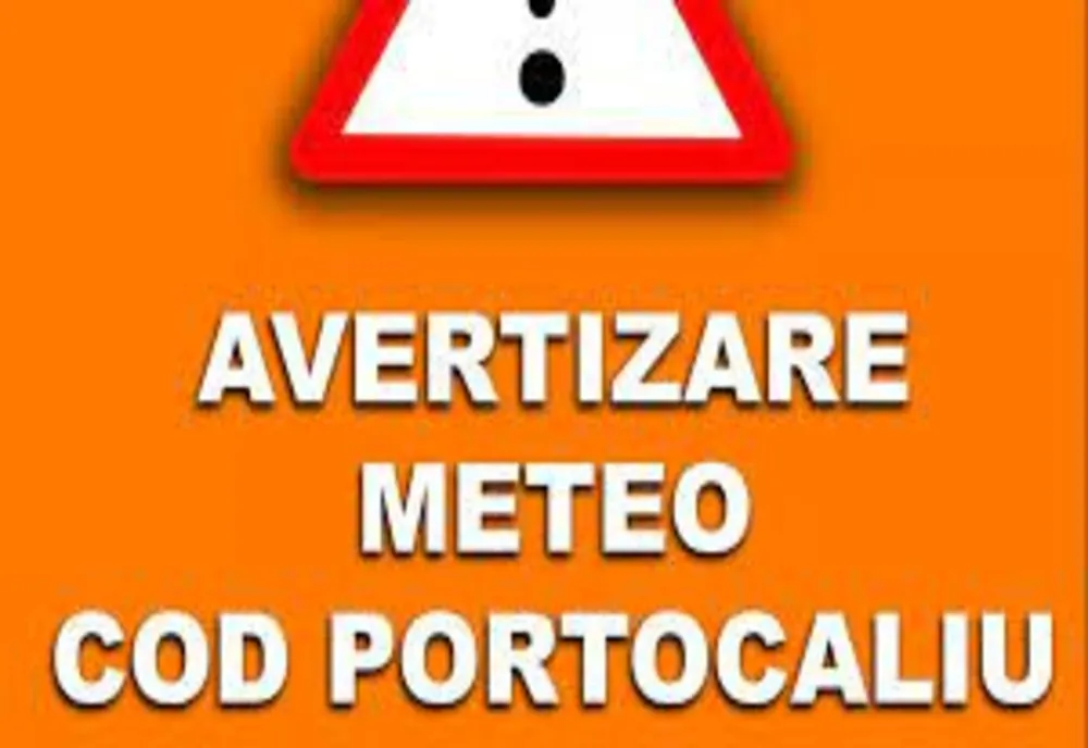 COD PORTOCALIU de vreme rea pentru 5 localități din județul Botoșani