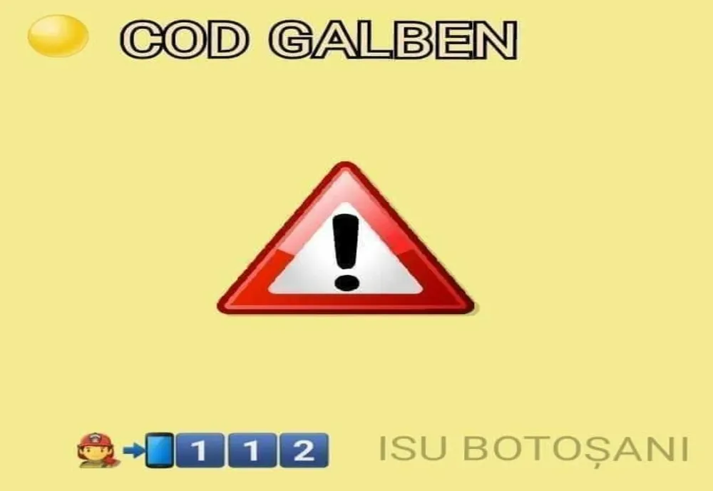 COD GALBEN de vânt în județul Botoșani