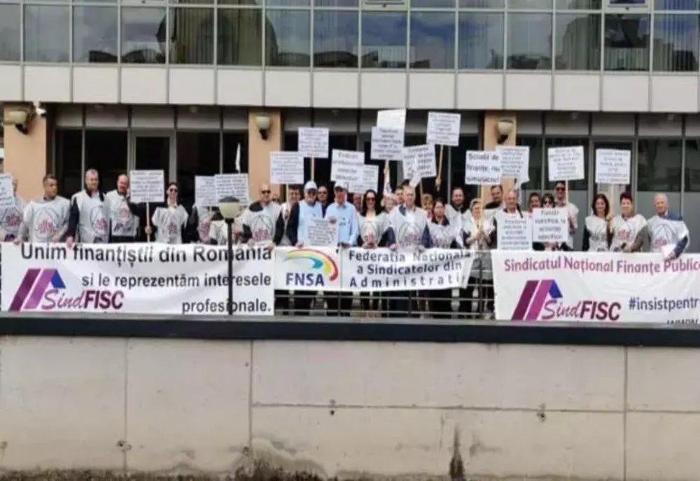 Noi proteste în București - Sindicaliștii din sistemul de Finanțe Publice ies în stradă - Care sunt revendicările