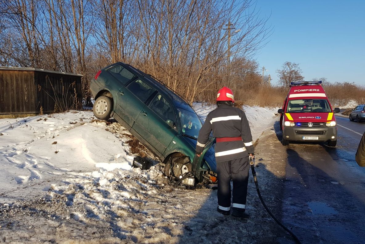 Accident rutier în localitatea Bobulești FOTO