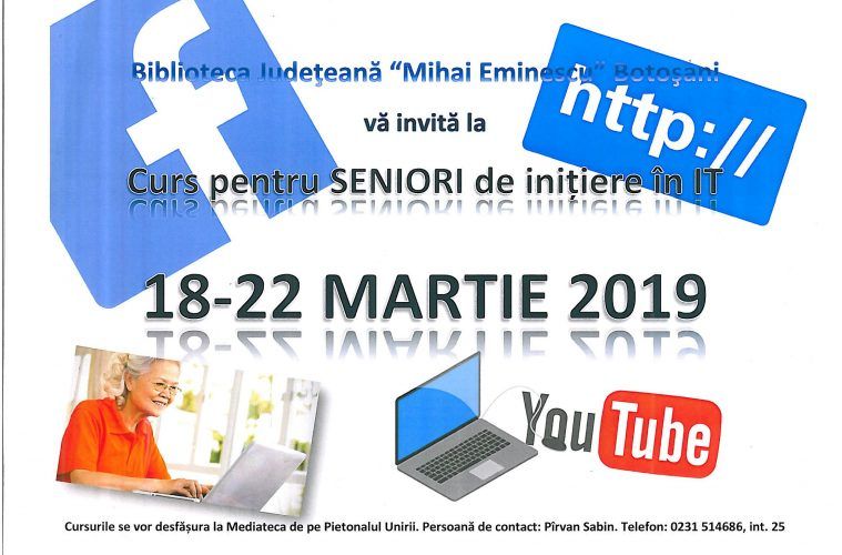 Cursuri de inițiere în IT la Biblioteca Județeană