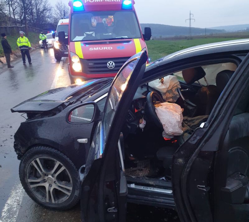 Accident cu două victime provocat de un șofer cu alcoolemia de 1,01 mg/l