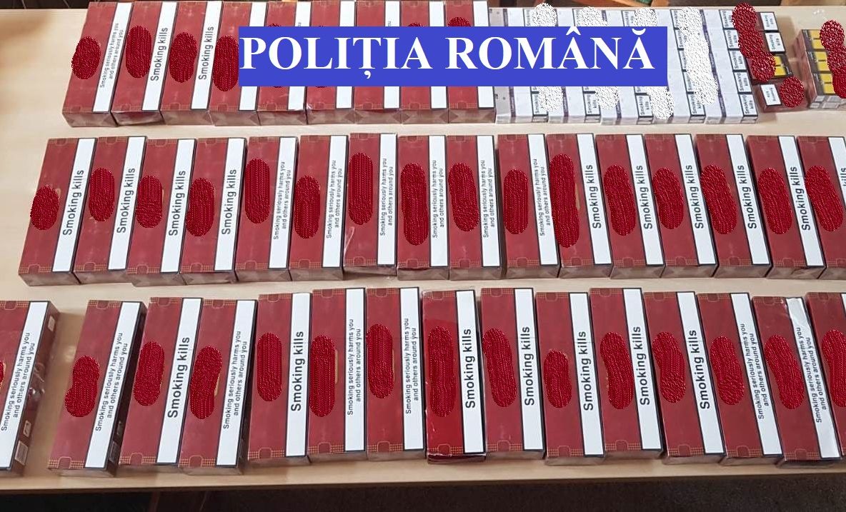 Audi cu țigări de contrabandă confiscat de polițiștii de frontieră FOTO