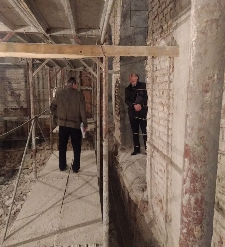 Primarul Flutur a inspectat lucrările de la Teatrul Eminescu: „Constructorul va finaliza la termen consolidarea”