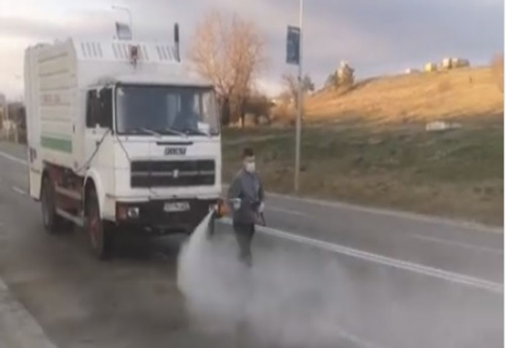 Dezinfecție pe străzile municipiului Botoșani VIDEO