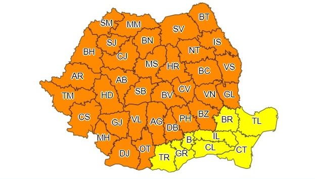 Un nou COD PORTOCALIU  de ploi