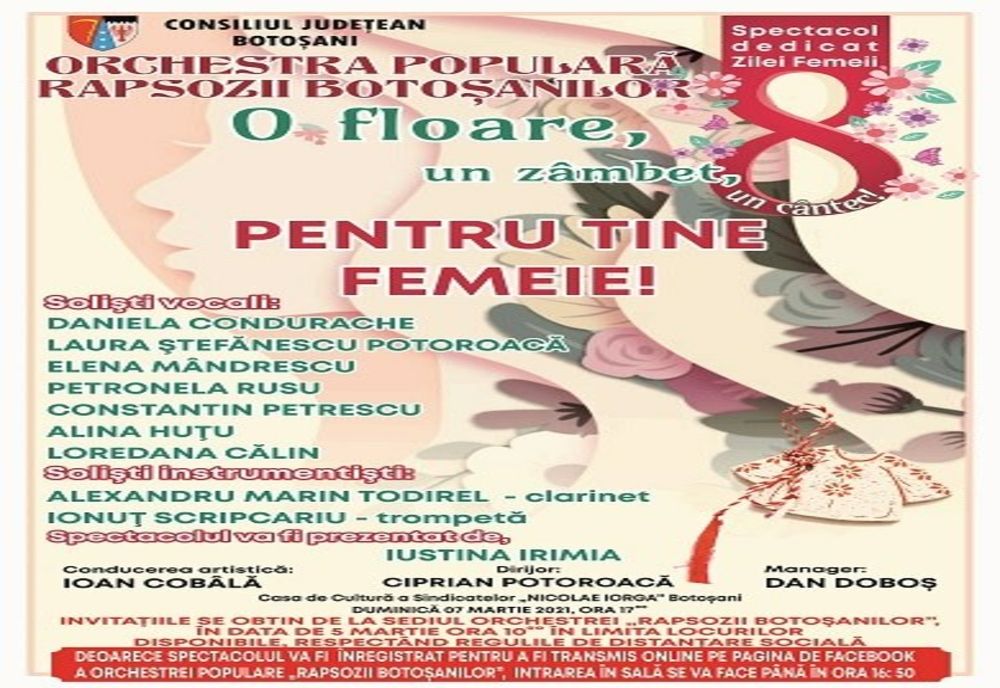 Spectacol dedicat Zilei Internaționale a Femeii