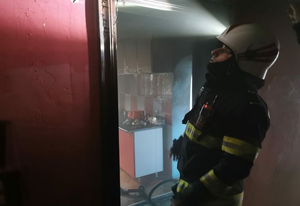 Incendiu într-o garsonieră din Botoșani