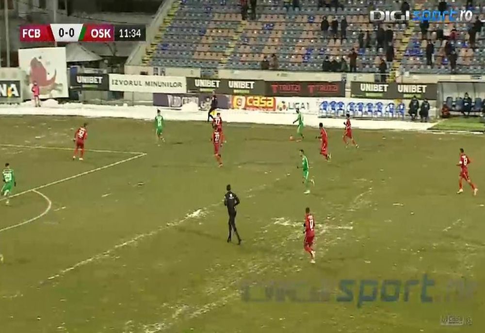 VIDEO FC Botoșani - Sepsi 1-0. Spectacol la -7 grade