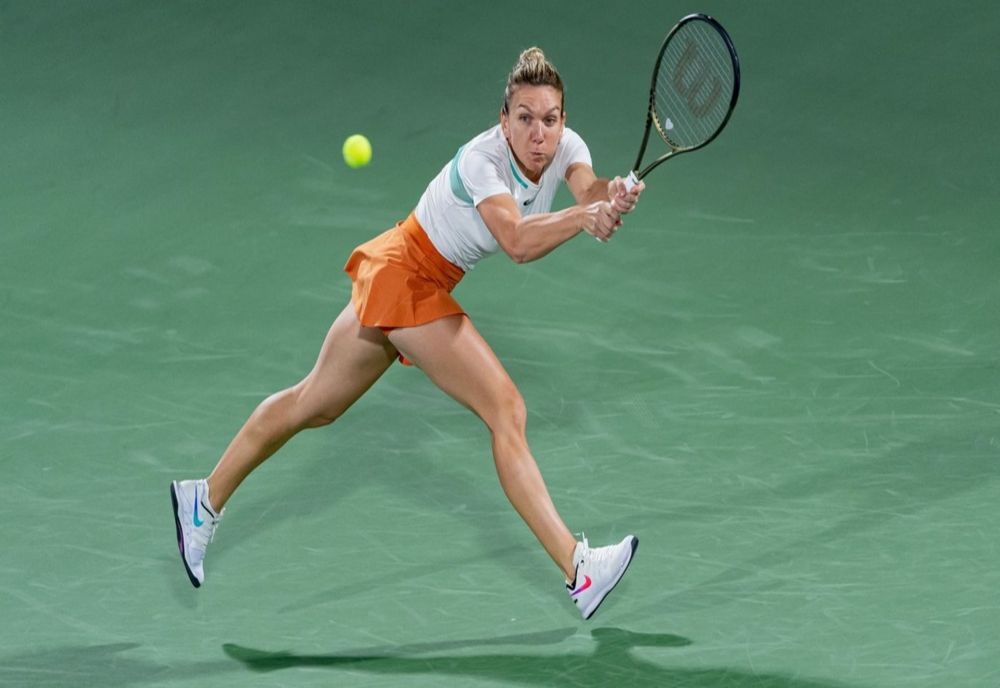 Simona Halep, eliminată în primul tur al turneului demonstrativ de la Indian Wells