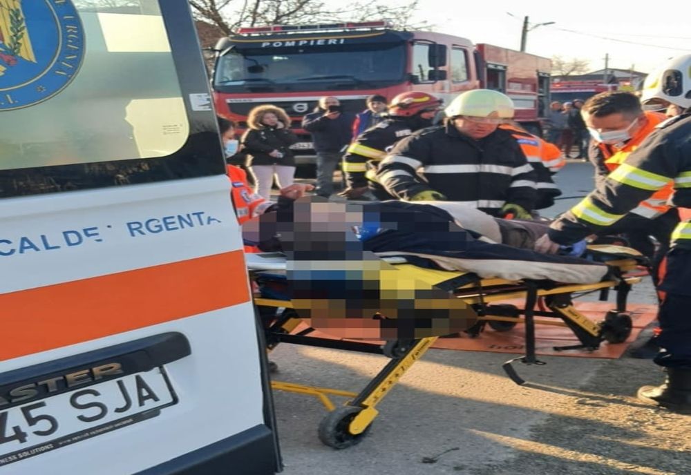 Accident cu victime încarcerate în Botoșani