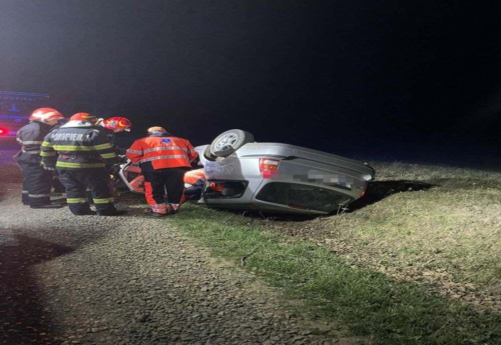 Familie rănită în urma unui accident rutier