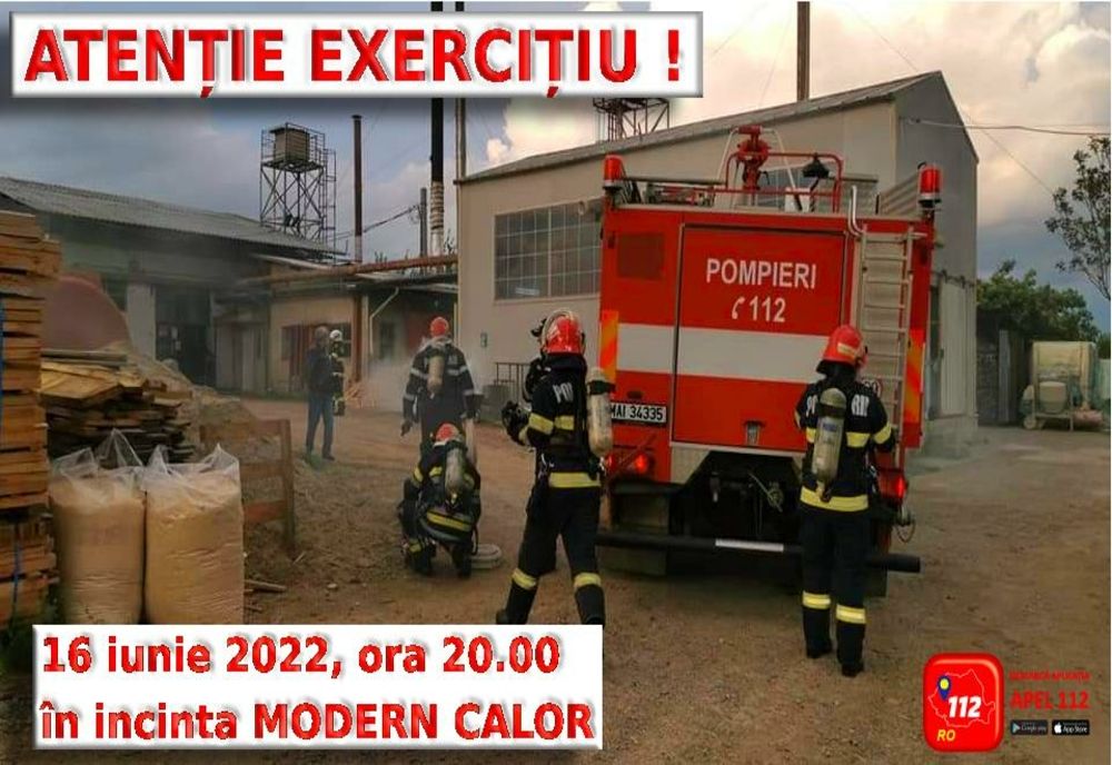 Atenție, EXERCIȚIU!  Cutremure, explozie, incendii și acțiuni de  salvare