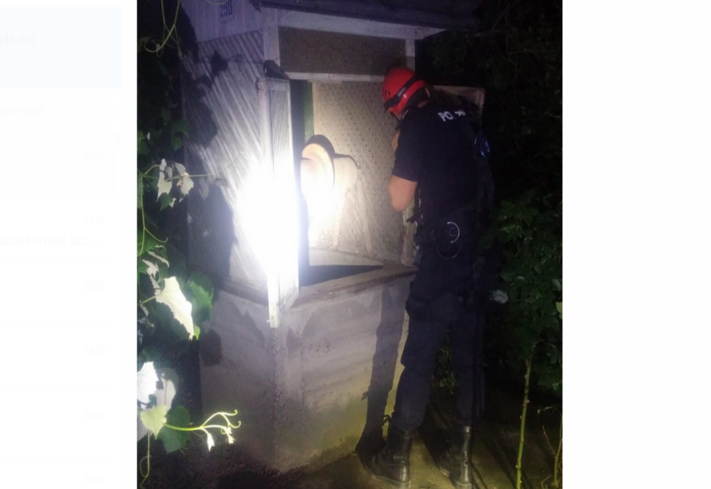 Alarmă într-o localitatea din județul Botoșani: o femeie de 46 de ani a fost scoasă dintr-o fântână!