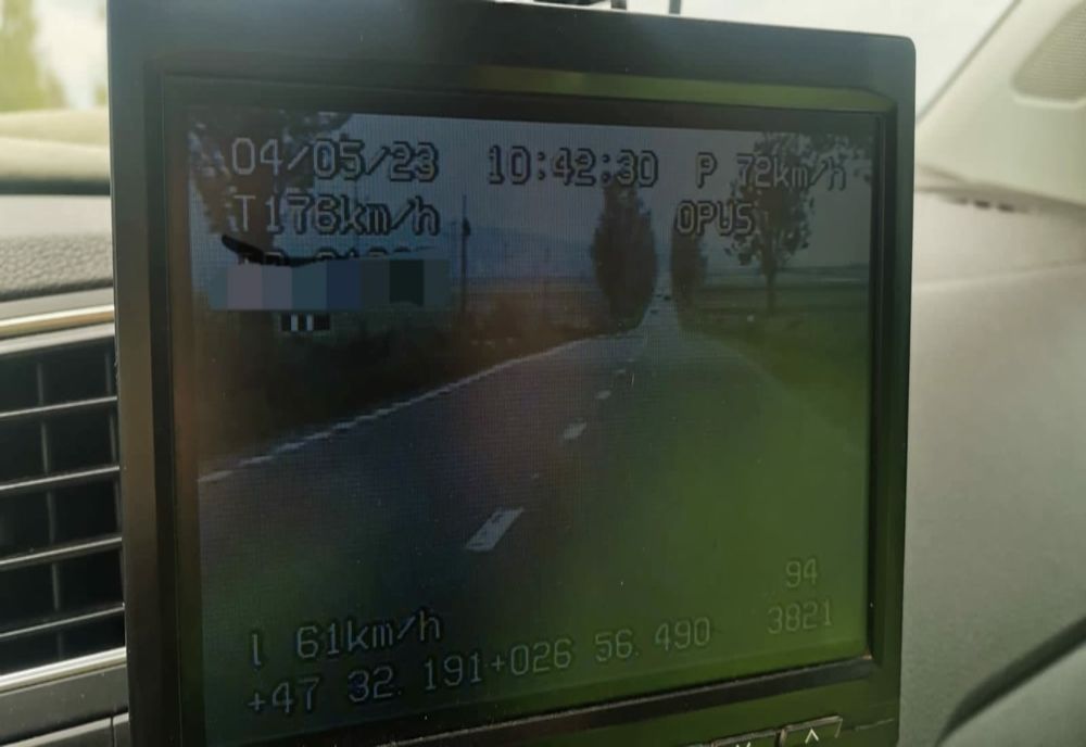 Peste 40 de vitezomani, sancționați la Flămânzi! Recordul, 176 de km/h