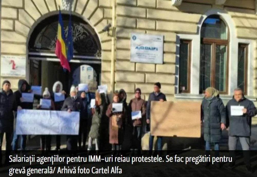 Salariaţii agenţiilor pentru IMM-uri reiau protestele. Se fac pregătiri pentru grevă generală