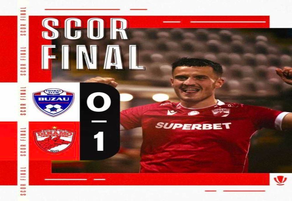 FOTBAL: DINAMO, LIDER ÎN SUPERLIGĂ DUPĂ CE A ÎNVINS-O PE GLORIA BUZĂU
