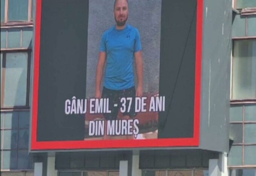 EMIL GÂNJ, PRINCIPALUL SUSPECT ÎN CRIMA DIN MUREȘ, DAT ÎN URMĂRIRE INTERNAȚIONALĂ ȘI CĂUTAT CU AJUTORUL UNUI PANOU URIAȘ