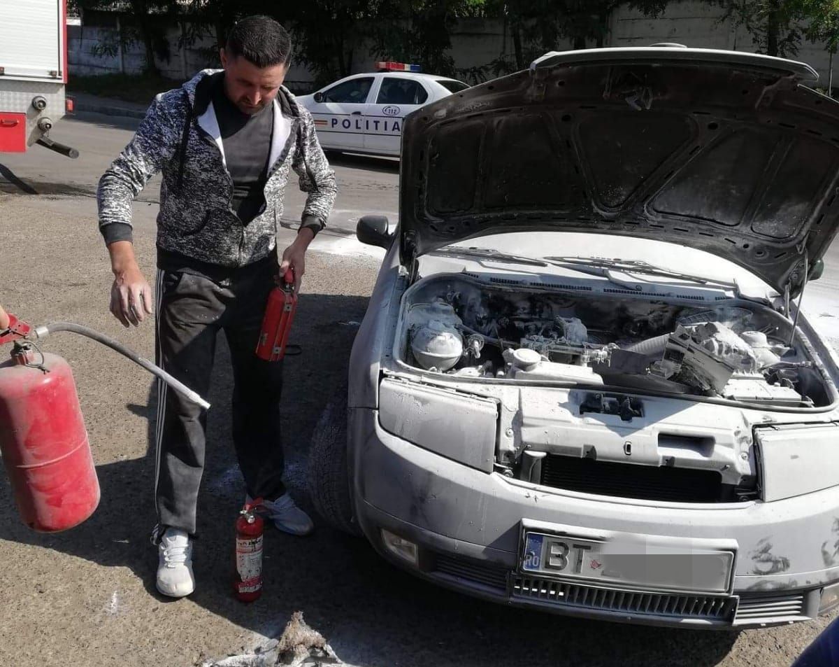 incendiu masina