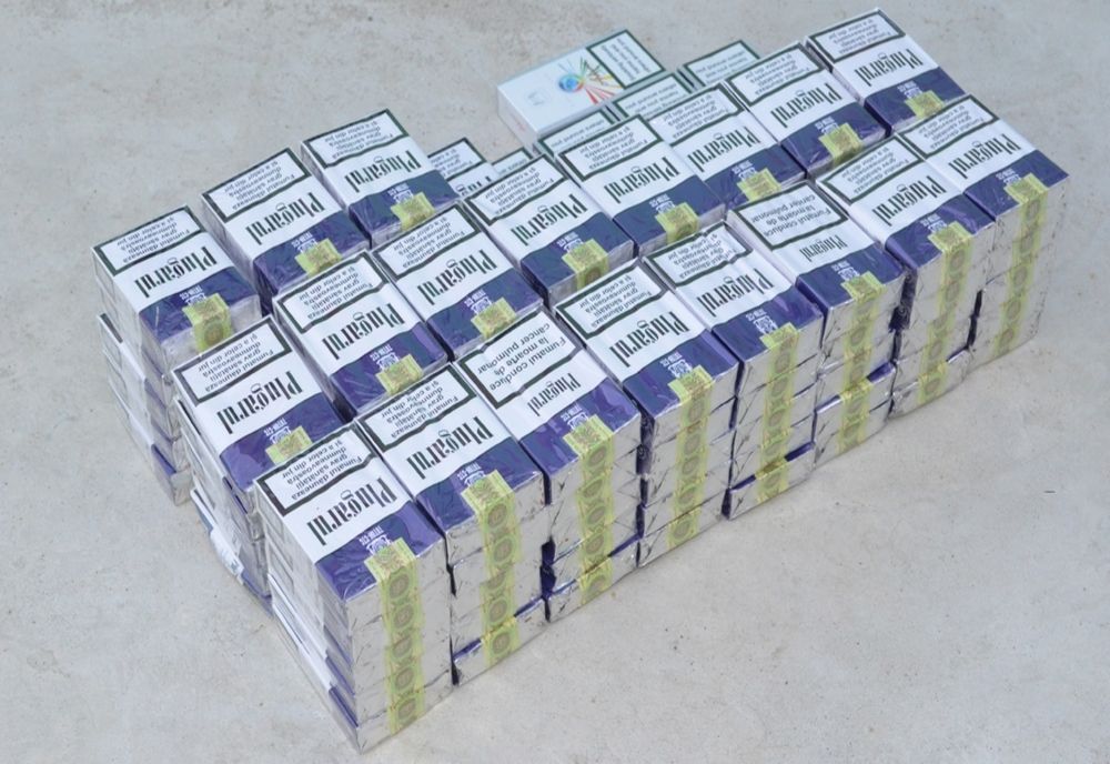 Țigări de contrabandă descoperite la un control de rutină