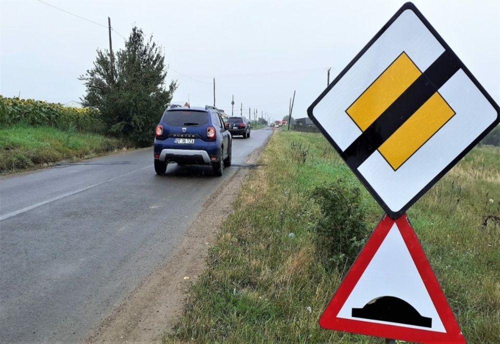 Limitatoare de viteză în intersecțiile cu probleme de pe drumurile județene