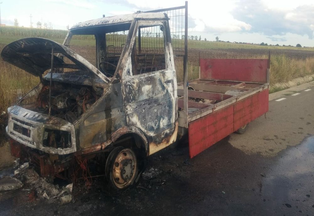 Un șofer din Botoșani, la un pas de moarte. S-a autoevacuat în ultimul moment