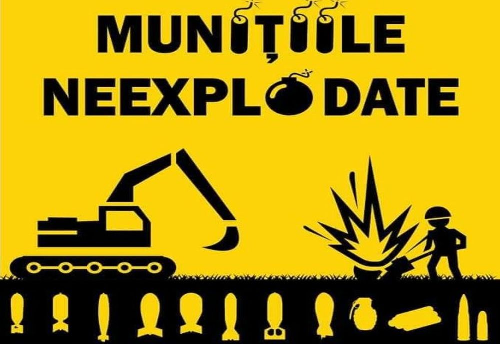 Nu vă puneți viața în pericol! O simplă mișcare a muniției din poziția în care se găsește poate declanșa EXPLOZIA!