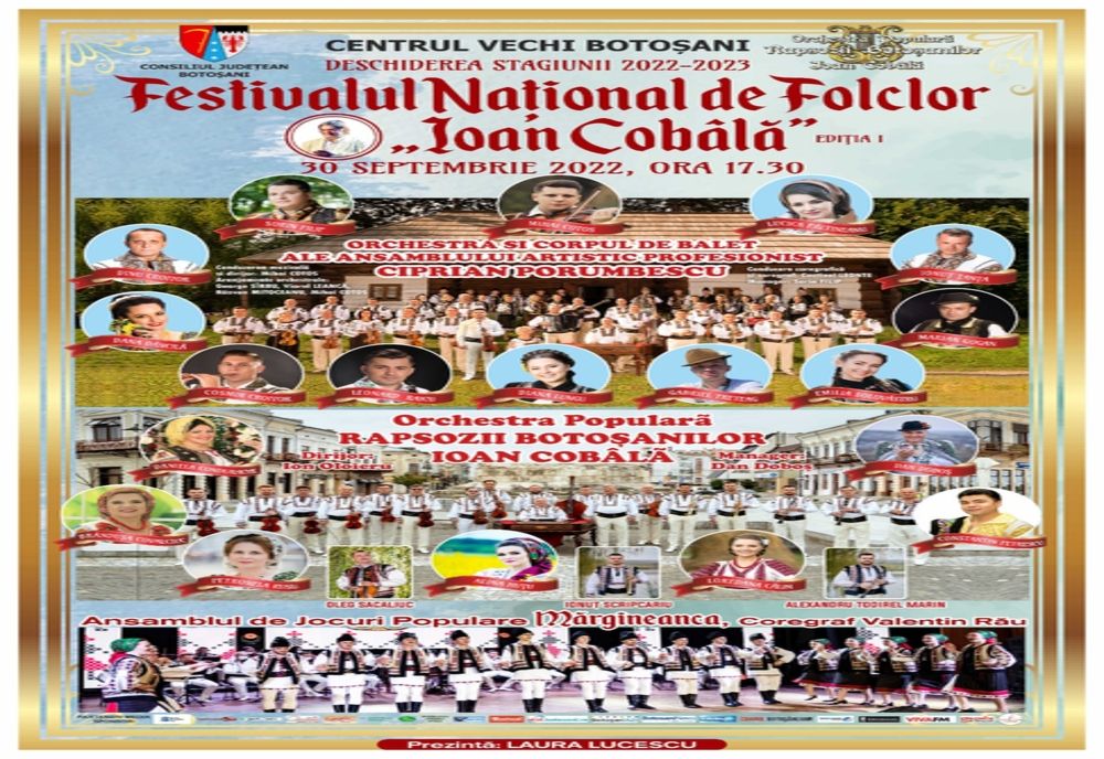 Festival Național de Folclor în memoria lui Ioan Cobâlă