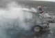 Autoturism cuprins de flăcări în comuna Nicșeni. Incendiul s-a extins la vegetația de pe marginea drumului FOTO
