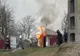 Incendiu în comuna Brăești. O femeie a ajuns la spital