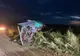 Accident cu doi răniți după ce o camionetă s-a răsturnat FOTO