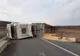 Un camion încărcat cu cereale s-a răsturnat. Un drum național a fost blocat FOTO