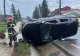 Mașină răsturnată în Botoșani: două femei, rănite în urma unui accident violent