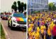 Coloane întregi de mașini cu români se îndreaptă spre Munchen înaintea meciului România-Olanda